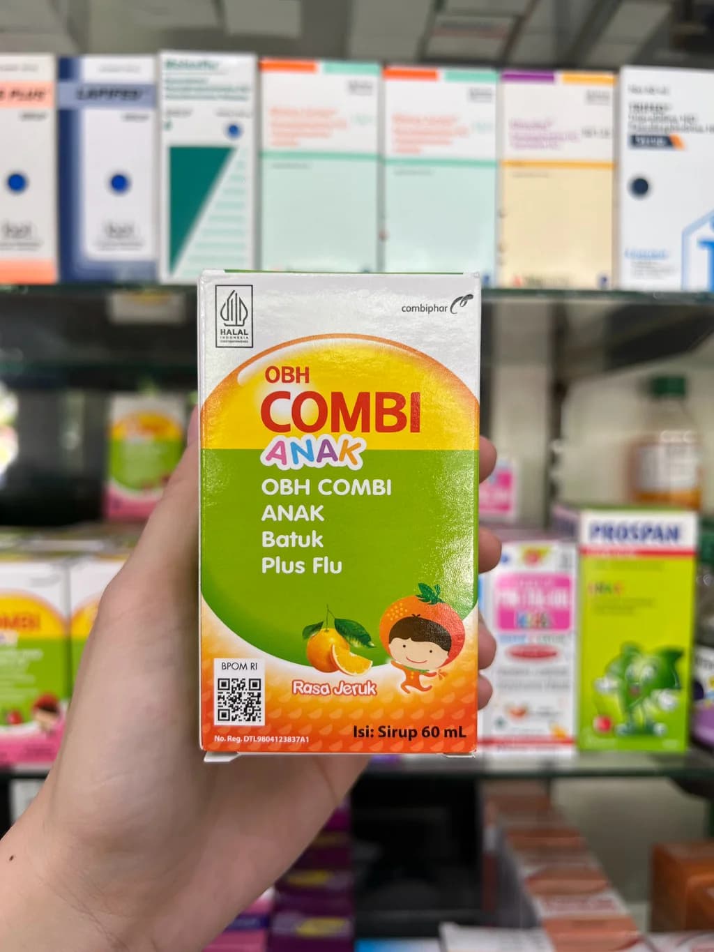 OBH COMBI ANAK BATUK + FLU (JERUK) @60 ML