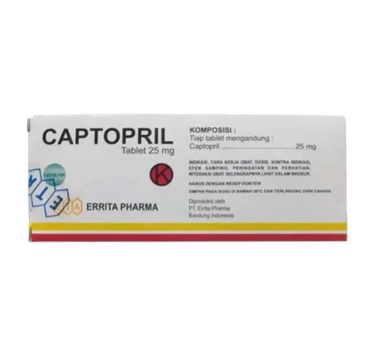 CAPTOPRIL 25 MG ERRITA