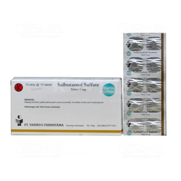 SALBUTAMOL 2 MG YARINDO