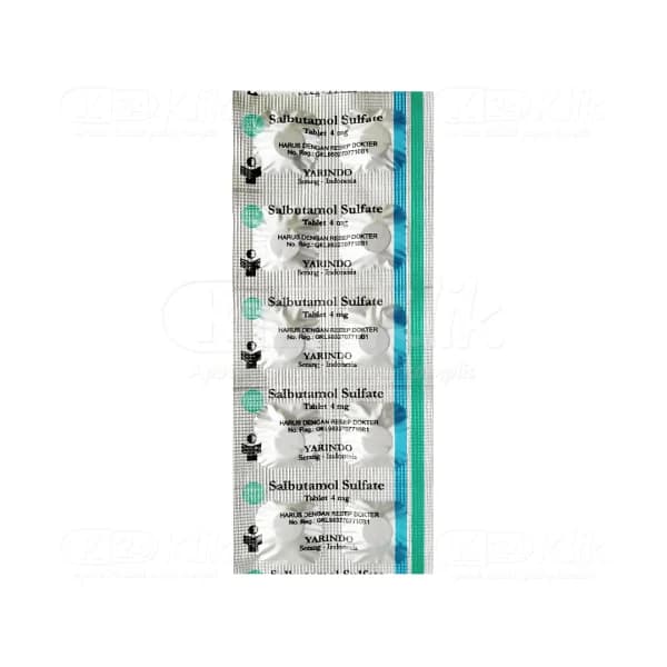 SALBUTAMOL 4 MG TABLET YARINDO