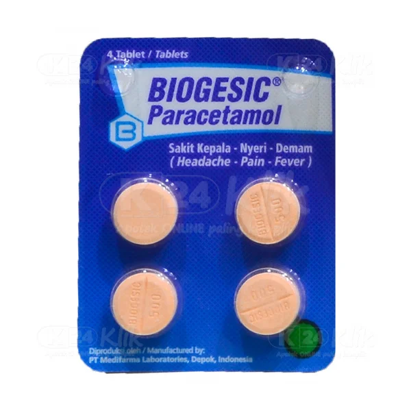 BIOGESIC 500 MG @ 4 TAB