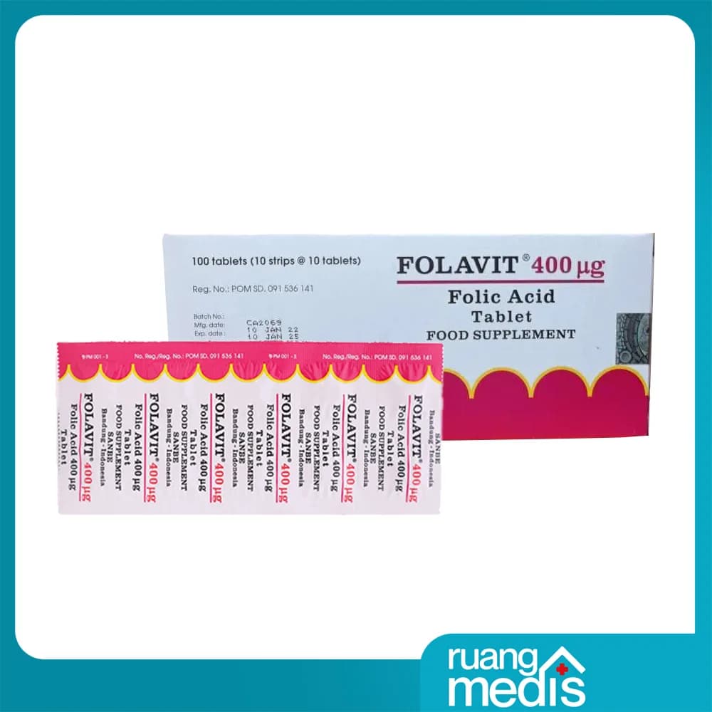 FOLAVIT 400 MCG TAB SANBE